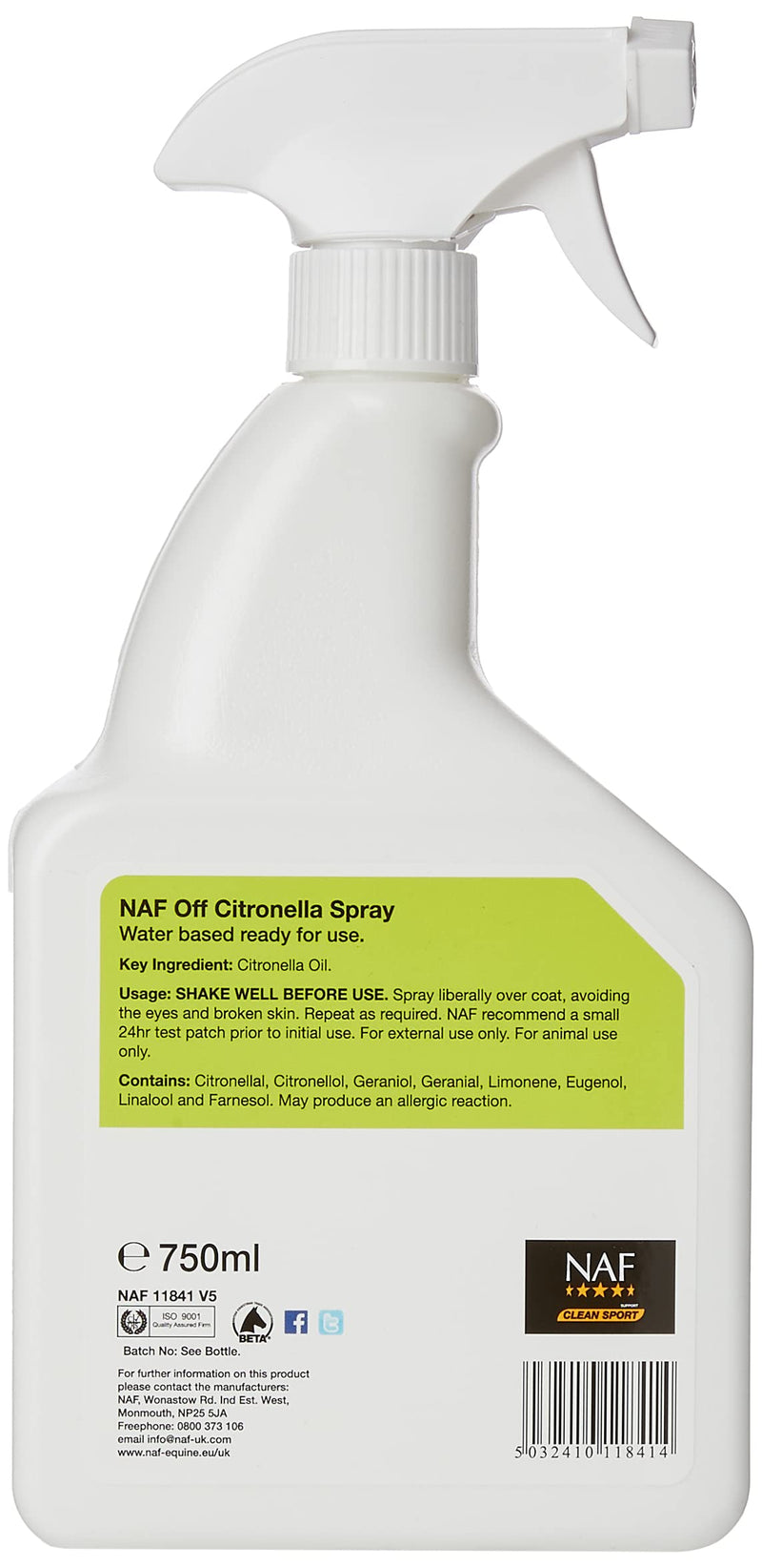 NAF Off Citronella Spray - PawsPlanet Australia