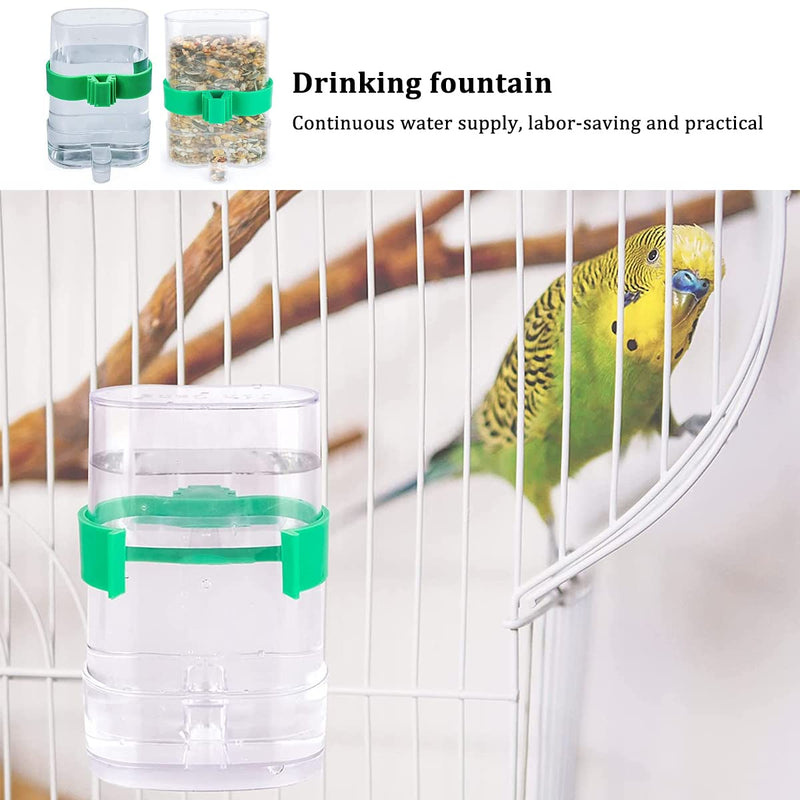 Water Feeders for Birds,Liwein 4 Pack Bird Water Dispenser Automatic Bird Feeder Food Dispenser Pet Feeder Water Cup for Parrots Budgie Cockatiel - PawsPlanet Australia