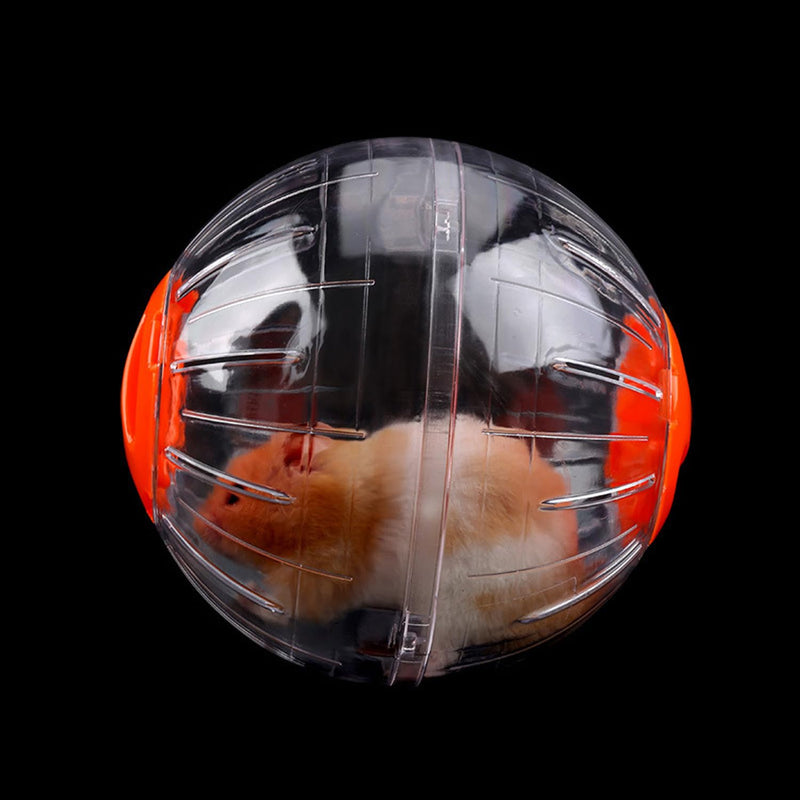 Hamster Run Ball, Hamster Ball, Hamster Wheel Exercise Ball, Hamster Running Ball, Hamster Ball Toy, Toy Hamster Running Ball, for Hamster Small Animals & Mice, Plastic (12 cm, Orange) - PawsPlanet Australia