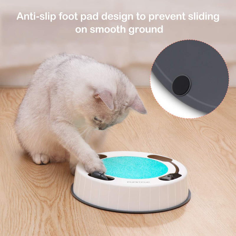 POPETPOP Cat Toys for Indoor Cats, Interactive Kitten Toys, Electronic Cat Toys Mice with Scratching Pad - PawsPlanet Australia