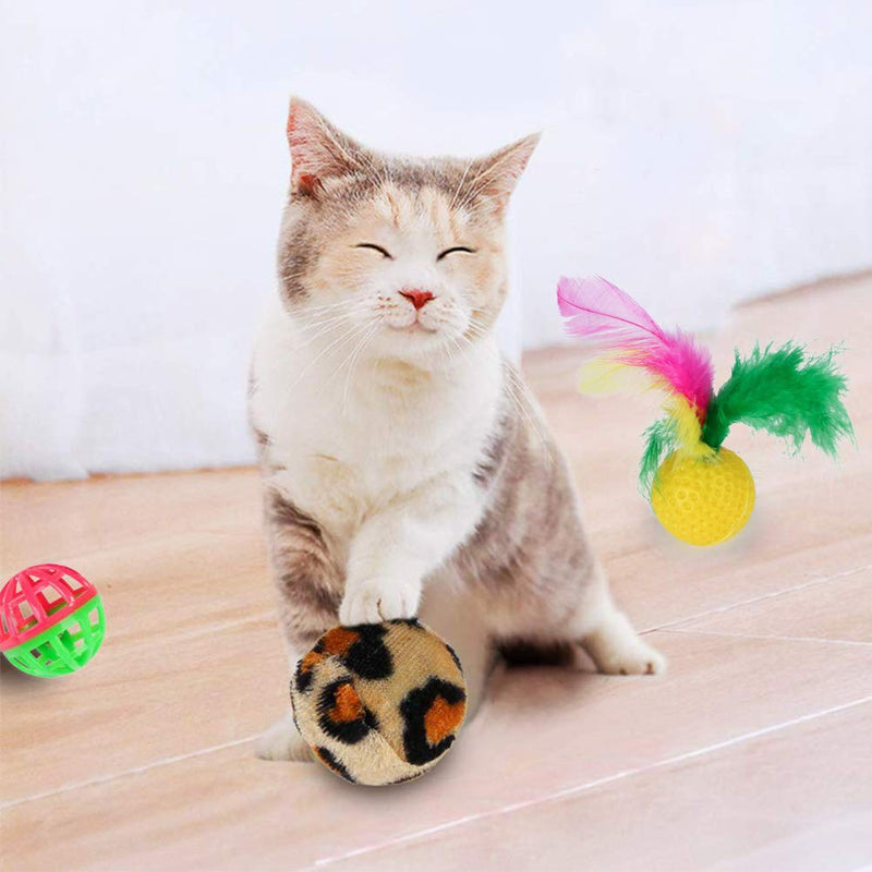 21PCS Cat Toys Set, Kitten Mouse Toys Cat Tunnel Wood Sticks Feather Wand Catnip Balls Interactive Kitten Toys for Cat, Puppy, Kitty - PawsPlanet Australia