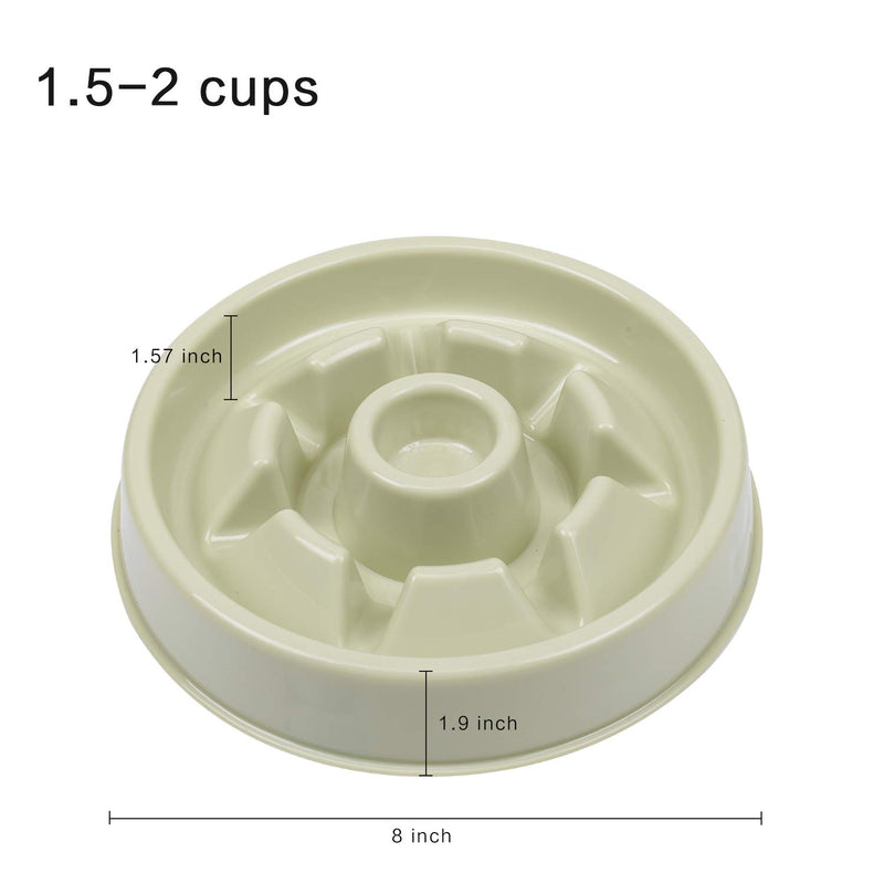 [Australia] - Dcxz Slow Feeder Dog Bowl for Slow Down Eating and Anti-Chocking Fun Interactive Prevent Obesity Dog Supplies A-Green 