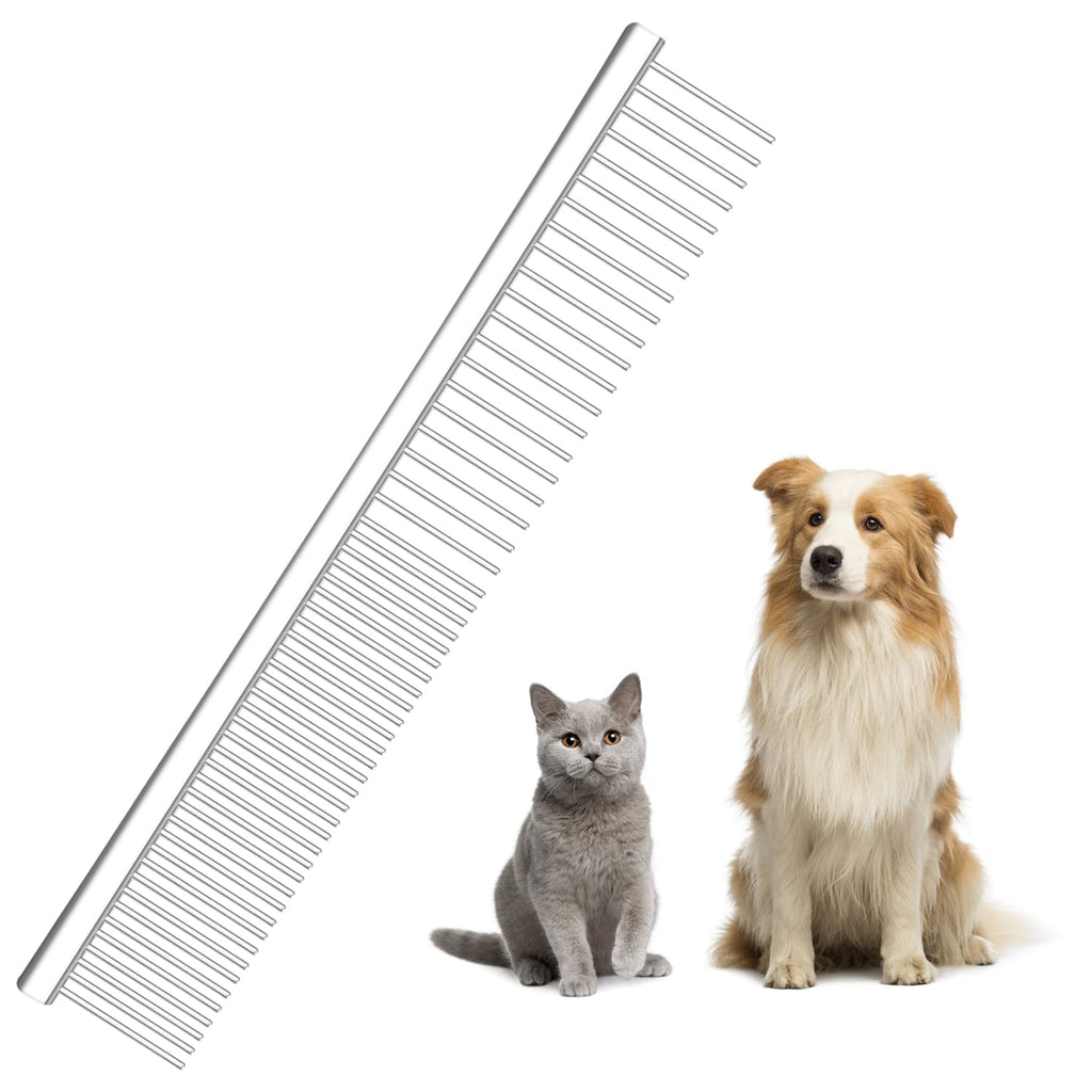 Dog Combs 2-in-1 Stainless Steel Pet Comb, Professional Dog Comb Cat Comb, Pet Grooming Combs - PawsPlanet Australia