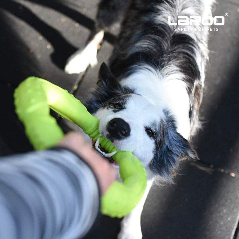 [Australia] - LaRoo Dog Frisbee Dog Toy Water Floating, Outdoor Fitness Flying Discs, Tug of War Interactive Training Durable Soft Chew Toys for Large and Small Dogs. Large Green 11.8“ 
