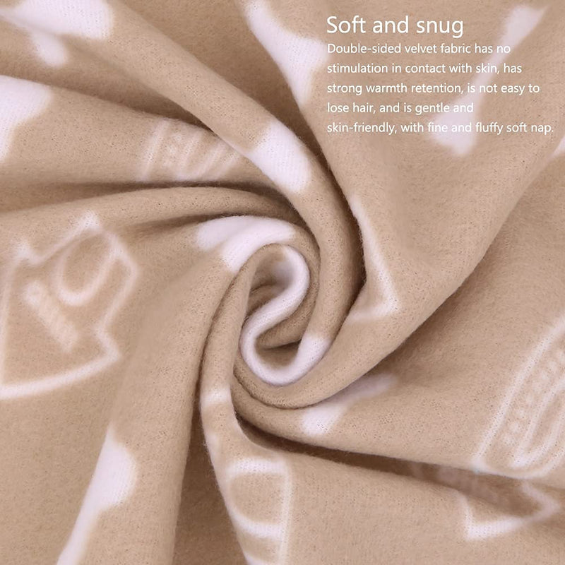 Pack of 6 Dog Blankets Soft Fleece Puppy Blankets Washable Sleep Mat Pad Bed Cover With Paw Print For Pets Cats Kitten Guinea Pig Anaimals(60 x 70cm/23.6 x 27.6 inch, Multicolor) - PawsPlanet Australia