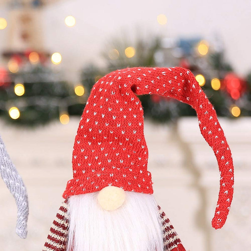 2Pcs Christmas Red Wine Bottle Covers Christmas Swedish Gnome Wine Bottle Cap Cover Christmas Wine Bottle Decor Set Xmas Champagne Bottle Covers Bag New Year Christmas Party Home Table Decoration B - PawsPlanet Australia