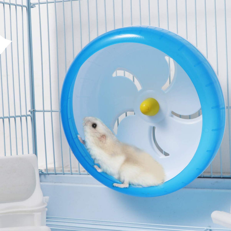 POPETPOP Small Pet Exercise Wheel - Multipurpose Hamster Running Wheel Wide Silent Spinner Seamless Run Disc for Hedgehog Mice Gerbil Rat Cage Toys - PawsPlanet Australia