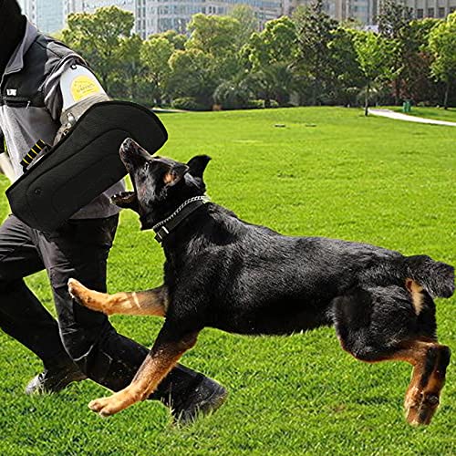 Morezi Dog Bite Sleeve Training Protection, Heavy Duty Nylon Durable, Fit Pit Bull German Shepherd Malinois, Puppy Small Dogs Training Biting Tugging War Toy - Black - PawsPlanet Australia