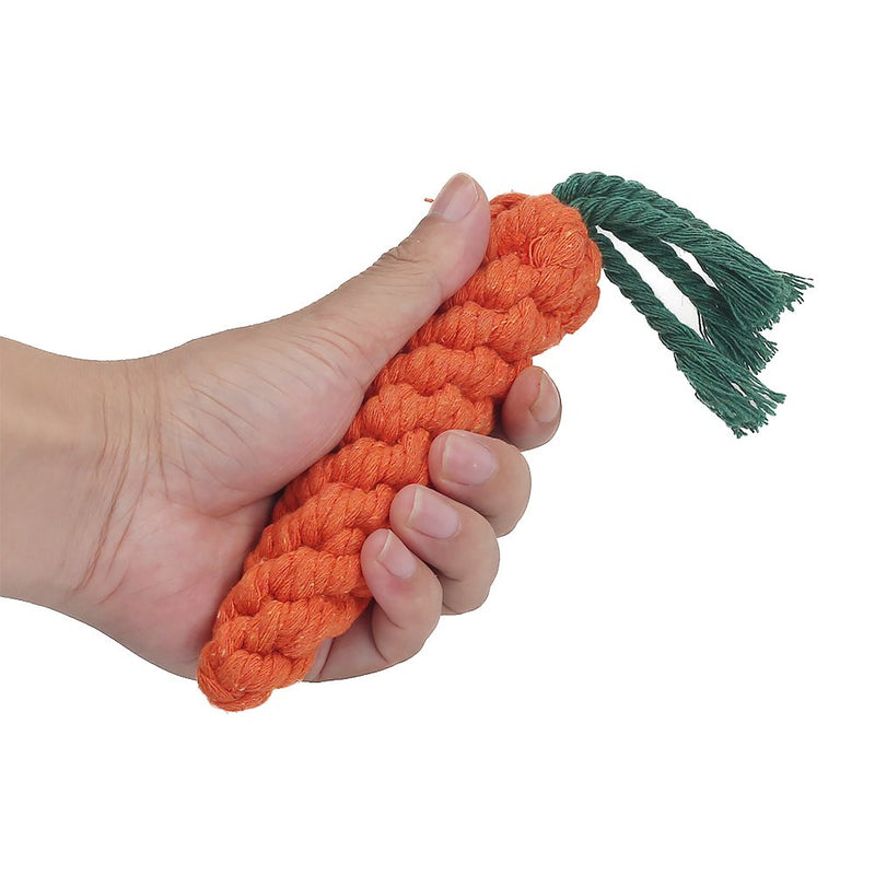 Vivifying Puppy Chew Toys Carrot, 2 Pack Braided Rope Dog Toy for Small Dog Teeth Cleaning 2 PCS Puppy Chew Toys Carrot - PawsPlanet Australia