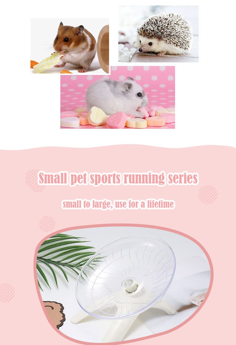 Flying Saucer Hamster Wheel with Silent Spinner,Hamster Running Wheel for Hamster Syrian,Small Guinea Pig,Small Chinchilla,Pet Mice - PawsPlanet Australia