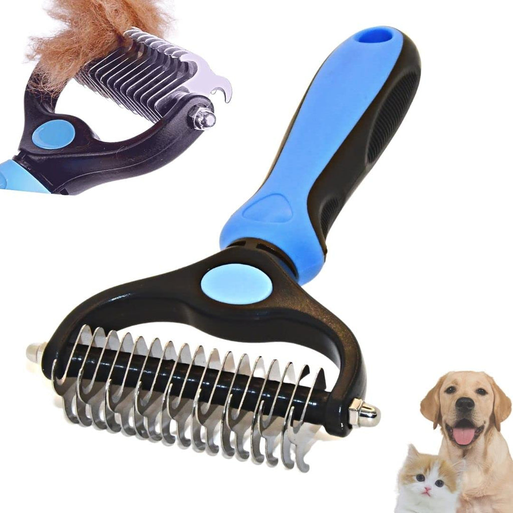 PetsFriend undercoat brush, dog brush & cat brush for medium & long hair, undercoat brush for dogs & cats, removal of undercoat & tangles - ideal for changing fur, efficient & safe - PawsPlanet Australia