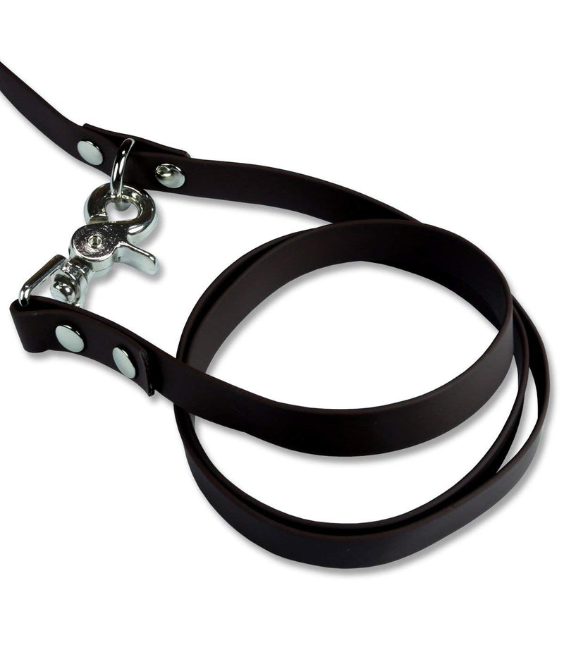 SNOOT 10m towing leash, dog leash, 2 carabiners & D-ring, black, very stable, dirt and water repellent - PawsPlanet Australia