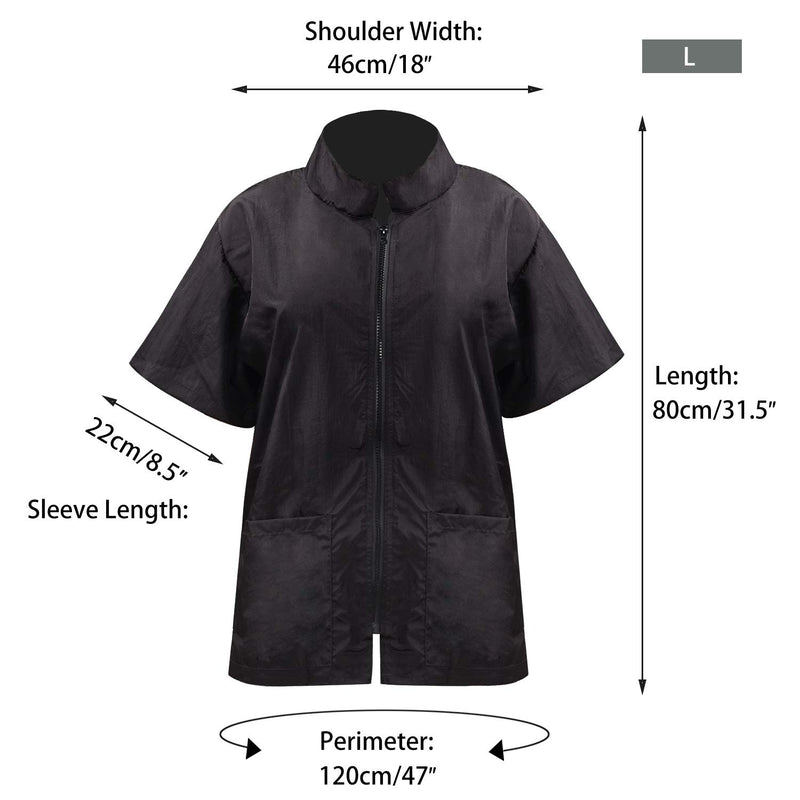 Noverlife Pet Grooming Jacket with Full Zipper, L Size, Anti-Static Smock for Dog Cat Beauty, Water Resistant Barber Apron Jacket for Hair Salon, Cosmetology Uniforms for Men and Women Large - PawsPlanet Australia