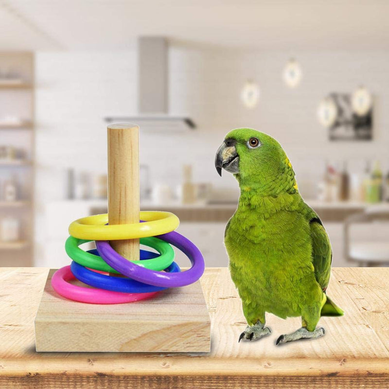 Wooden Bird Educational Toys Parrot Intelligence Training Toys, Bird Parrot Intelligence Toy For Budgie Parakeet Cockatiel Conure Cockatoo Amazon Cage Toy For Education Play Gym Playground Activity - PawsPlanet Australia