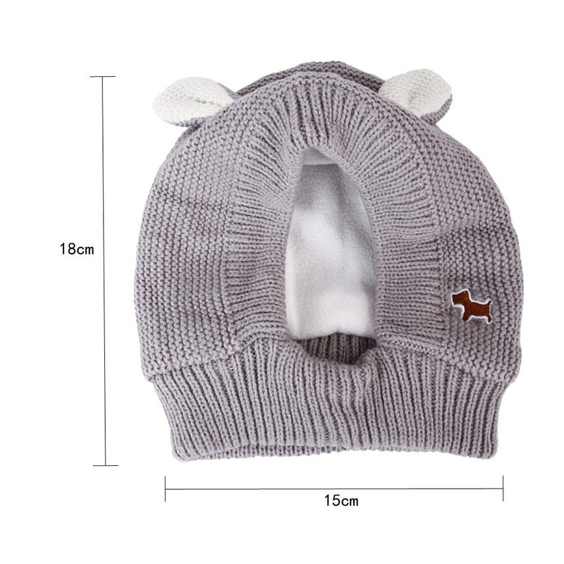 Dog Hat Rabbit Ears Pet Knitted Hat Warm Winter Cap Head Wear for Cats Dogs Pets Party - PawsPlanet Australia