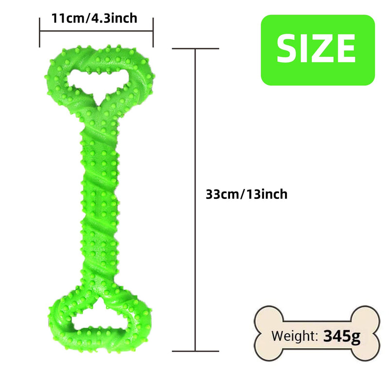 Dog Toys for Aggressive Chewers Large Breed Indestructible, Tough Dog Chew Toys, Safe Durable Dog Bones for Large Dogs, Puppy Toys for Teething, Interactive Dog Toys Large Breed Not Easily Torn Bone Chew Toy-Green - PawsPlanet Australia