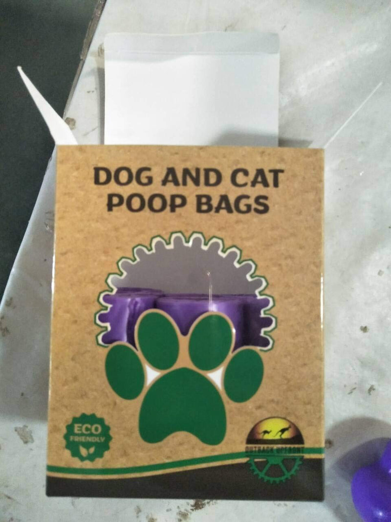 [Australia] - Outback Upfront Biodegradable Earth and ECO Friendly Dog and Cat Waste Bags - 75 Bags Plus a Free Dispenser 