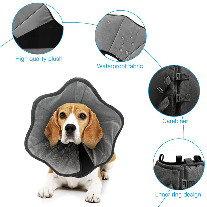 XEERUN Dog Neck Brace, Soft Comfortable Leak Protection Dog Conical Neck Brace Protective Collar Dog for Medium to Large Dogs, Postoperative Recovery Prevent Licking and Biting (L) - PawsPlanet Australia