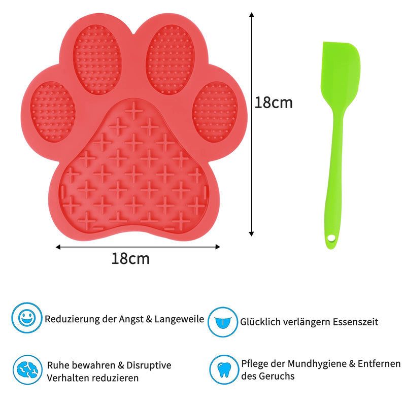 ProChosen Lick Mat for Dogs, Silicone Lick Mat, Fits with 1 Silicone Spatula, for Pet Bathing, Care, Training, Slow Feeder with Super Strong Suction Power - PawsPlanet Australia