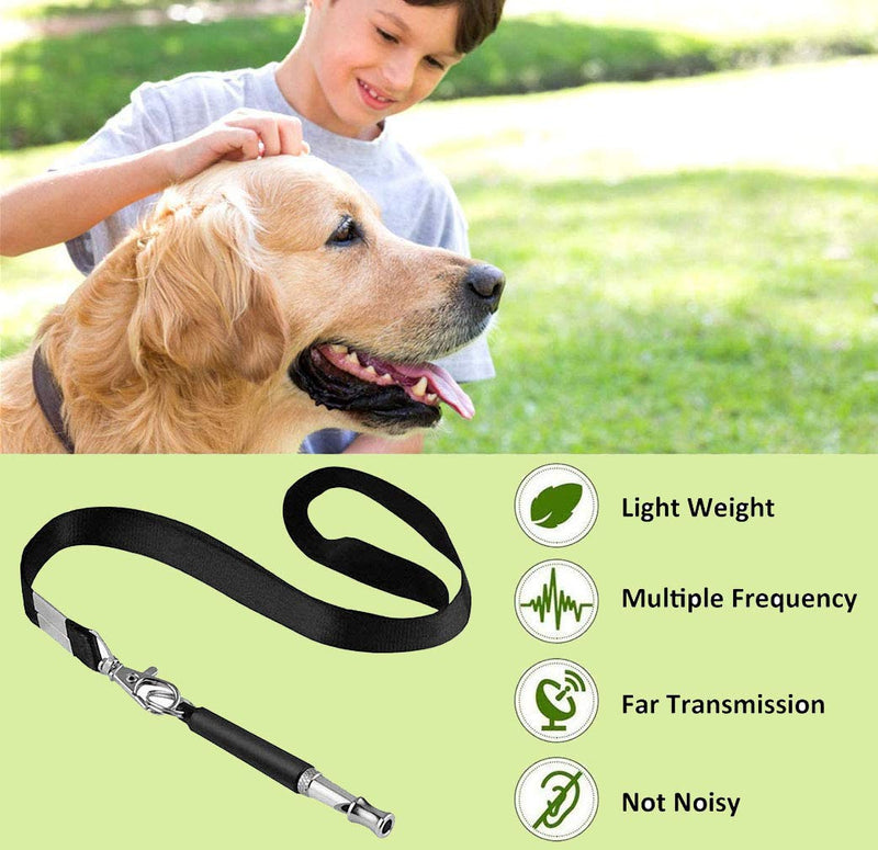 Zeyaa Ultrasonic Dog Whistle to Stop Barking, Adjustable Frequencies Training Tools with Free Lanyard Strap, Long Range Silent for Recall Training - PawsPlanet Australia