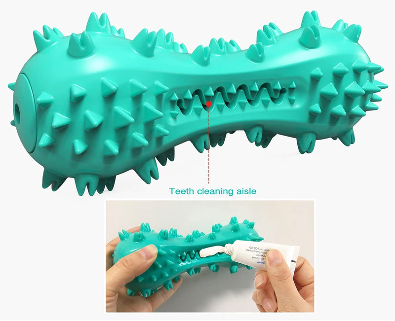 Puppy Teething Chew Toys, Dog Toys for Aggressive Chewers, Indestructible Tough Durable Dog Toothbrush Toys, Squeaky Interactive Dog Toy for Small Medium Large Breed Bone - PawsPlanet Australia