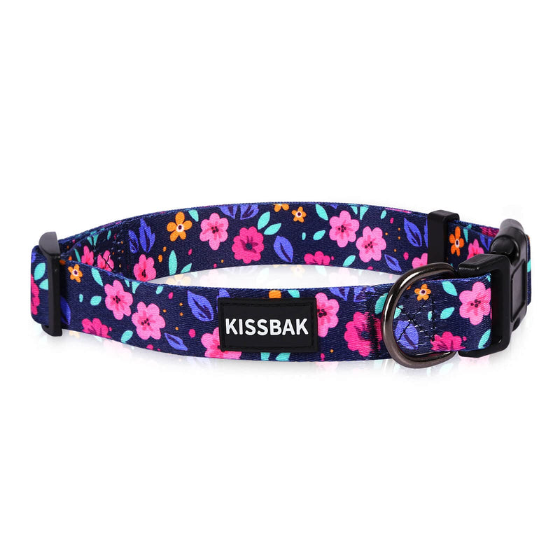 KISSBAK Dog Collar for Small-Medium-Large Dogs - Special Design Cute Girl Dog Pet Collar Soft Adjustable Fancy Floral Girl Puppy Dog Collars XS - PawsPlanet Australia