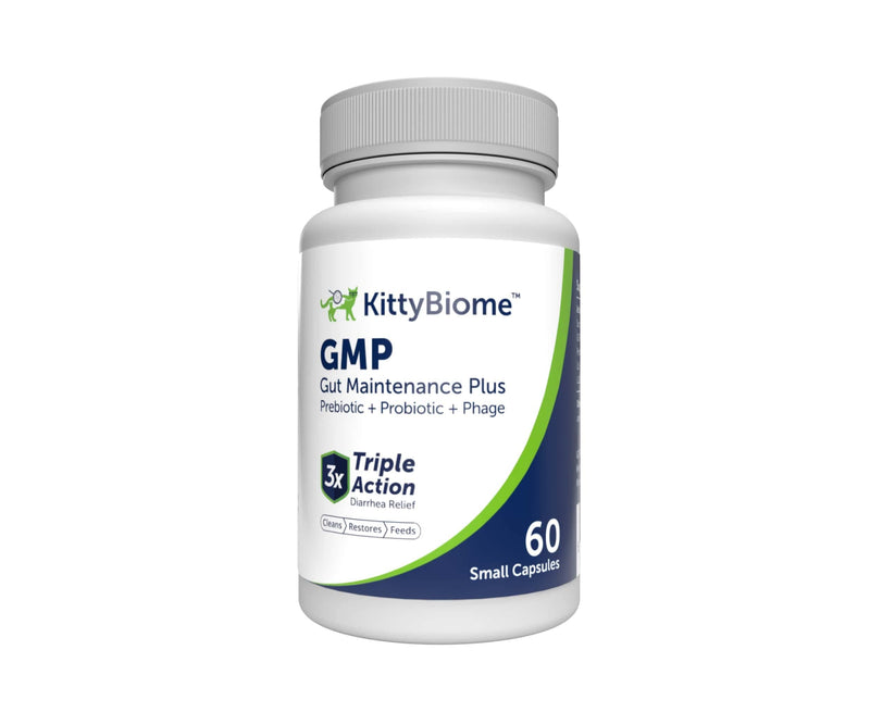 KittyBiome GMP Gut Maintenance Plus Diarrhea Relief for Cats - Triple Action Formula Designed to Reduce Diarrhea Caused by Antibiotics, C. Difficile, or E. Coli - PawsPlanet Australia