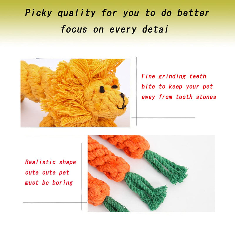 Spiritpet Puppy Toys Chewing Dog Toy Dog Puzzle Toys Dog Rope Toys Cute Plush Dog Toy Decompression Safe Cleaning Teeth and Protects Oral Health - PawsPlanet Australia