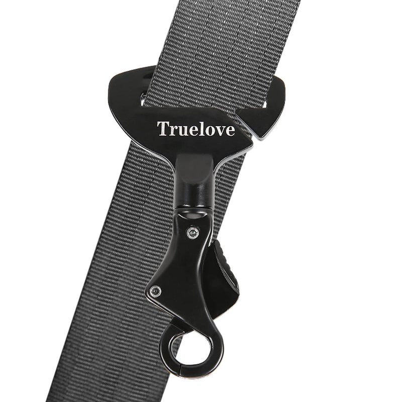 Vehicle Seat Belt Safety Buckle Lock, Fit Pet Collar or Harness Dog or Cat Car Travel Portable Lightweight Medium Black - PawsPlanet Australia