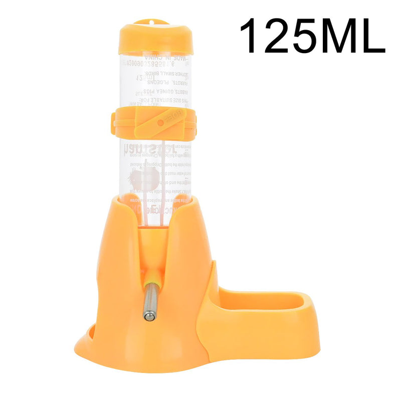 ShareWe Hamsters Water Bottle Automatic Water Feeder Dispenser Hanging Water Feeding Bottles for Rats, Guinea pigs, Ferrets, Rabbits Small Animals (125ML, Yellow) - PawsPlanet Australia