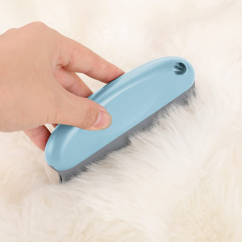 cobee Pet Hair Remover Brush, Pet Hair Detailer Dog Hair Remover Lint Remover Brush Cat Hair Remover Comb Rubber Brush Dog Hair Removal Products for Couch Furniture Carpet Clothing (Light Blue) Light Blue - PawsPlanet Australia