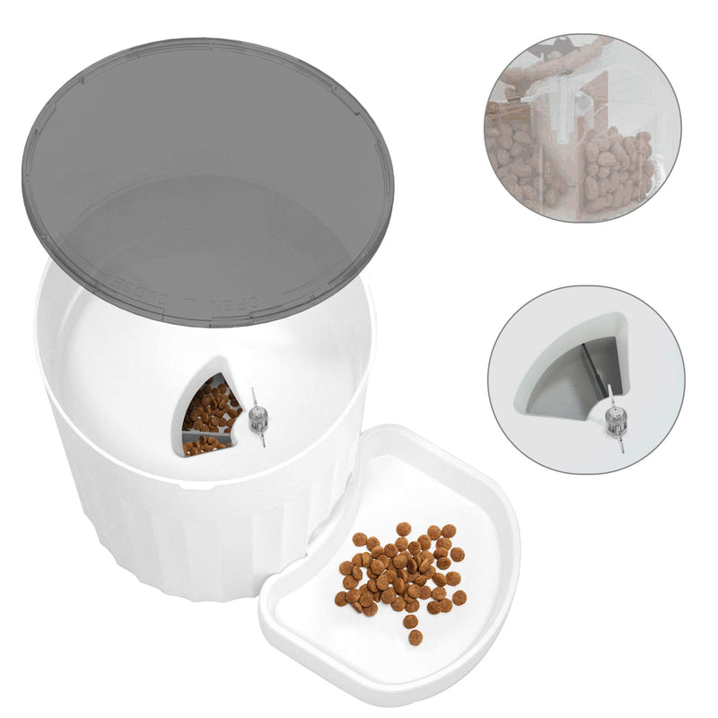 Cat Feeder Automatic with Timer, Automatic Pet Feeder with LCD, 3L Dry Food Dispenser & Feeding Bowl, Operates on Batteries or Electricity, Programmable Portion Control for up to 4 Meals - PawsPlanet Australia