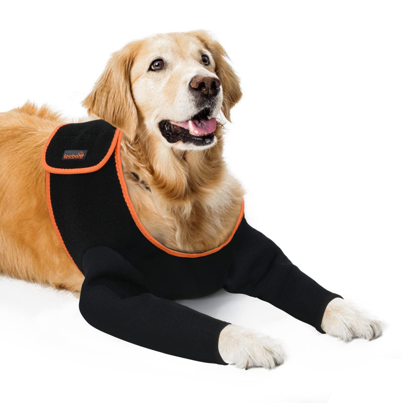 LOOBANI Dog Leg Sleeve to Stop Licking, Cone Collars Alternative, Scratch Resistant Wear Resistant Dog Recovery Sleeve, Waterproof Dog Sleeve to Prevent Licking Bite, avoids Wound Infection - L - PawsPlanet Australia