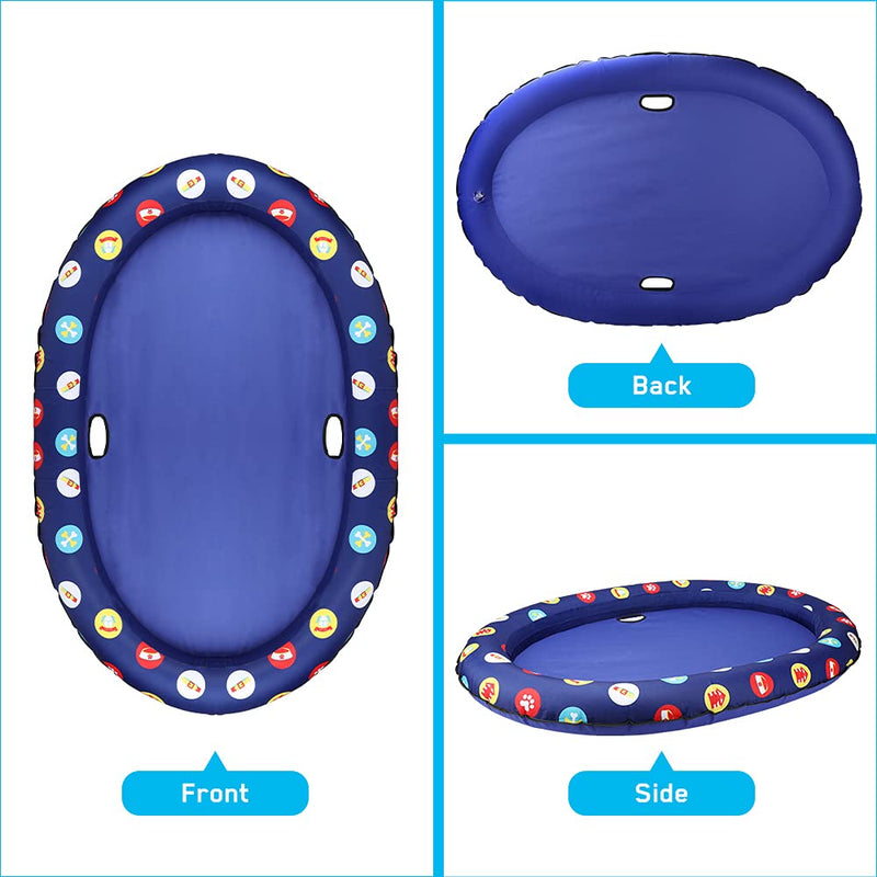 Mystery Dog Floats for Pool Large, Dog Float Inflatable Pool, Oxford Cloth Dog Pool Floats for Small Large Dogs, Summer Pet Inflatable Float for Adult Dogs Puppies Cat (Dark Blue) Dark Blue - PawsPlanet Australia
