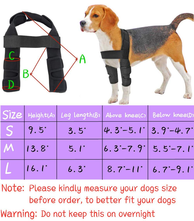 WXFEXIA Dog Front Leg Hock Braces Elbow Protector - Canine Wrap Protects Wounds Heal and Sprains Support Due to Arthritis to Prevents Injuries and Sprains or Walking (L) L - PawsPlanet Australia