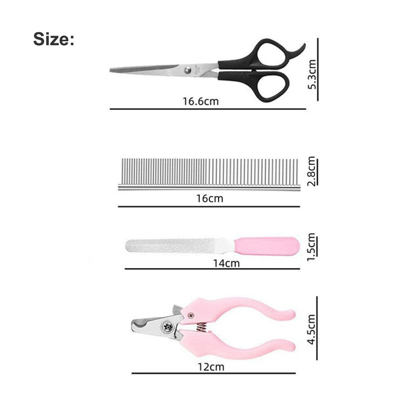 HymoConn claw scissors for dogs with protection, safety lock and nail file, claw trimmer dog thinning scissors set professional - PawsPlanet Australia