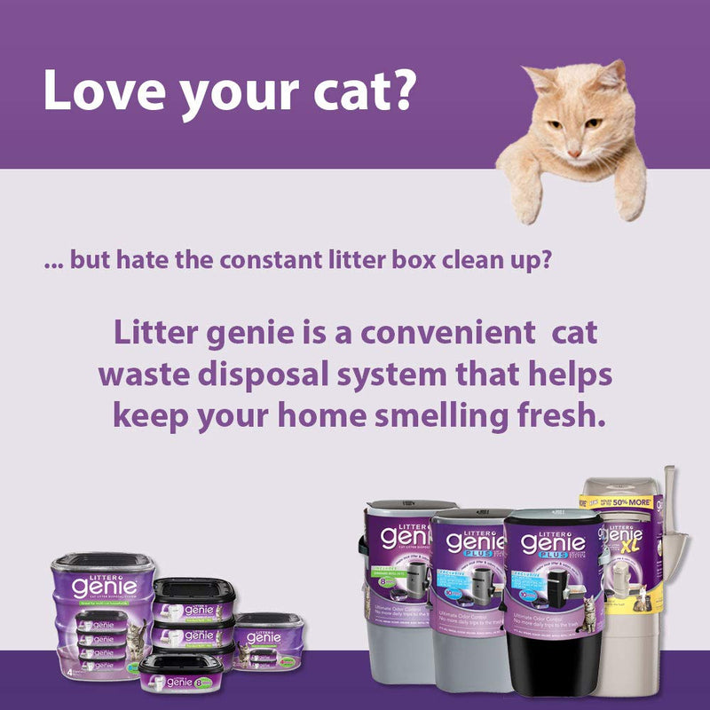 [Australia] - Litter Genie Standard Cat Litter Disposal System Refills 4 Pack Refill 