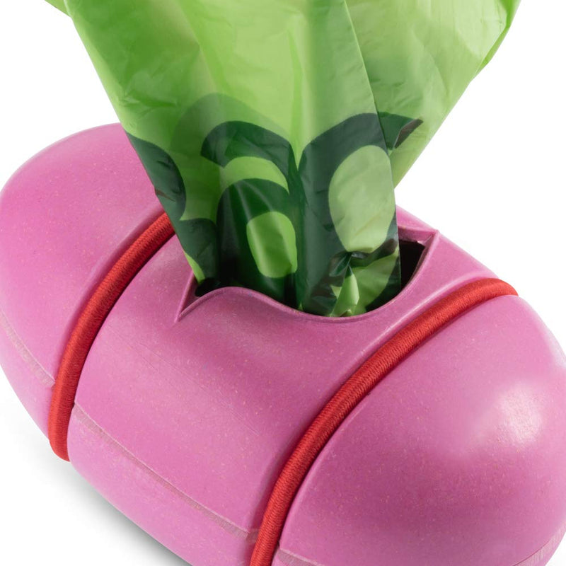 Beco Pocket - Eco Friendly Bag Dispenser Pink, 5060189750924 - PawsPlanet Australia