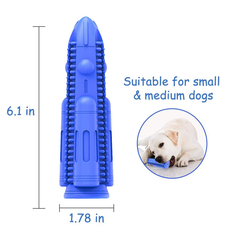 GMYQ Dog Chew Toys,Dog Toothbrush Stick Squeaky Toys,Milk Flavor Natural Rubber Dental Care Toys,Dog Teeth Cleaning Toy,Indestructible Tough Durable Puppy Pet Supplies - PawsPlanet Australia