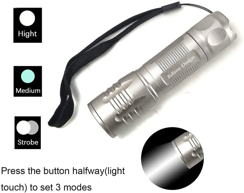 F Magluxrus 10W Super Bright Zoomble UV Flashlight 395 365nm 2in1 UV Detector for Cat/Dog Urine, Pet Stains and Fluorescent Agents (1pc White Light) 1pc white light - PawsPlanet Australia