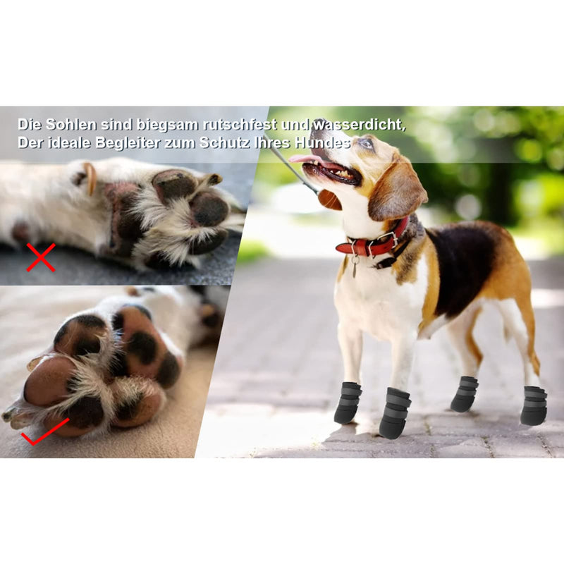 Garosa 2Pcs Waterproof Dog Shoes Outdoor Running Rain Boots Protective Dog Boots for Pets Labrador Husky Shoes for Medium Large Dogs Rugged Anti Slip Sole and Skid Proof(S) S - PawsPlanet Australia