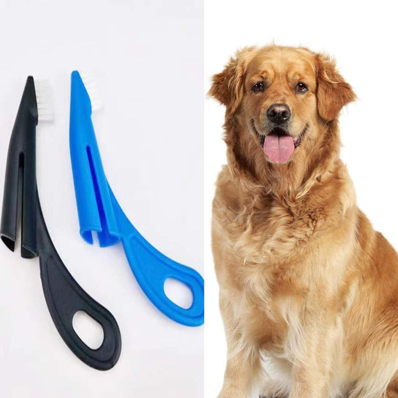 10Pcs Pet Finger Toothbrushes Soft Pet Toothbrushes Pet Tooth Cleaners Dog Dental Brushes Pet Toothbrushes Set with Curved Handle for Dog Cat - PawsPlanet Australia