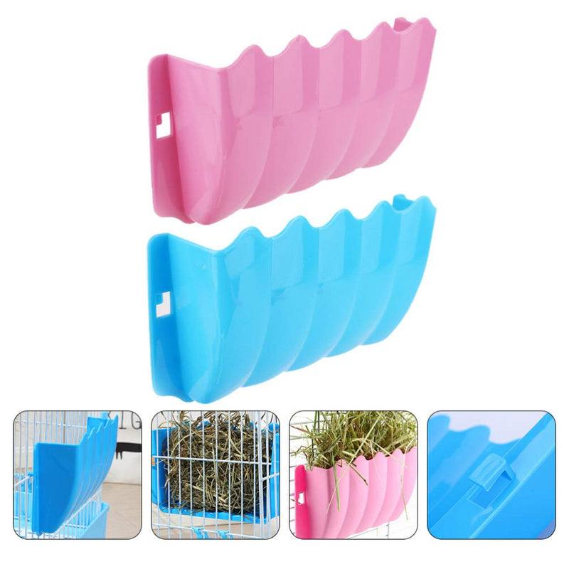 Balacoo 2Pcs Bunny Hay Feeder Guinea Pig Hay Holder Less Wasted Hay Rack Manger Rabbit Food Dispenser for Small Pets Guinea Pig Rabbit Chinchilla - PawsPlanet Australia