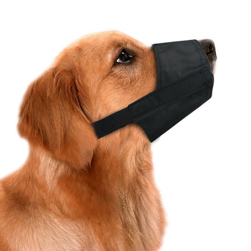 Dog Muzzle, 7 PCS Anti-Biting Barking Muzzles Adjustable Dog Muzzles Suit Mouth Cover for Small Medium Large Extra Dog Black - PawsPlanet Australia