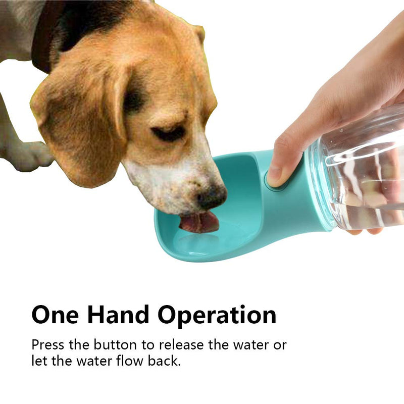 [Australia] - Banriwowi Dog Water Bottle,Portable Pet Water Dispenser for Walking, Puppy Travel Kettle, Drinking Feeder Bowl,Water Feeding Bowl, Hiking, Food Grade Plastic blue 