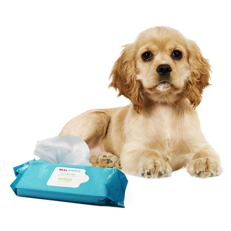 [Australia] - Real Simple Hypoallergenic Pet Wipes - 2 Packs of 30 - Dogs, Cats, Rabbits, More - Non Toxic, Paraben and Alcohol Free for Sensitive Pets Fresh Aloe 