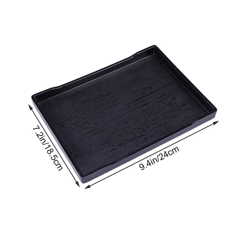 POPETPOP Reptile Food and Water Bowl-Large Reptile Water Dish Also Fit for Bath- Shallow Water Dish for Reptiles- Large Size (Black) Size 1 - PawsPlanet Australia