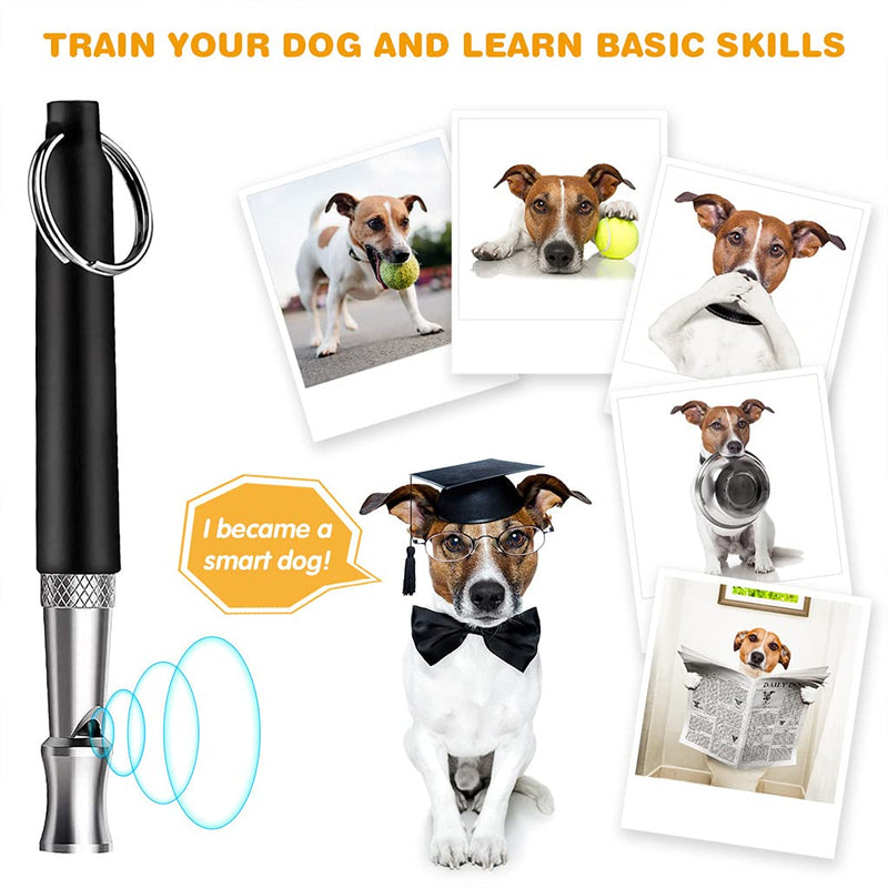 Zkovecen 3 Pcs Dog Whistle Adjustable Pitch Ultrasonic Silent Dog Whistle Dog Whistle to Stop Barking Neighbors Professional Dog Whistles Recall Dog Whistle Training - PawsPlanet Australia