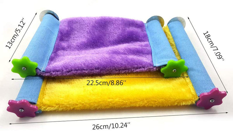 Acidea Budgie Bed, Bird Nest Snuggle Hut, Hanging Hammock Finch Cage, Parrot Habitat Cave Hanging Tent, Bird Hideaway for Hamster Parrot Macaw Budgies Eclectus Parakeet(L, Yellow) - PawsPlanet Australia