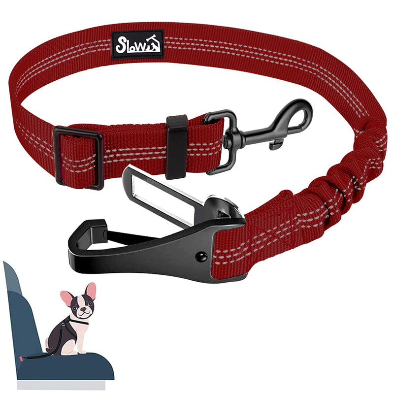 Eyein dog seat belt, 3 in 1 seat belt dog car with reflective elastic nylon bungee, dog seat belt for all dog breeds and car seats trunk, 70 cm (red) 70 cm (55-70 cm) red - PawsPlanet Australia